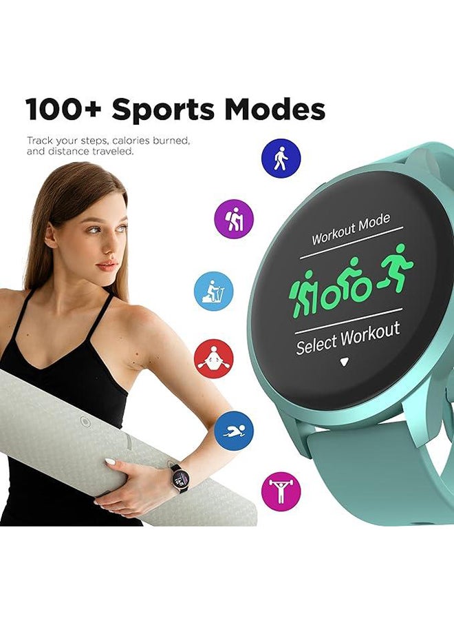 iTouch New Sport 4 Series Smartwatch Ocean Green Case Ocean Green Silicone Strap  - Image 4