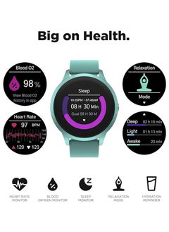 iTouch New Sport 4 Series Smartwatch Ocean Green Case Ocean Green Silicone Strap  - Image 3