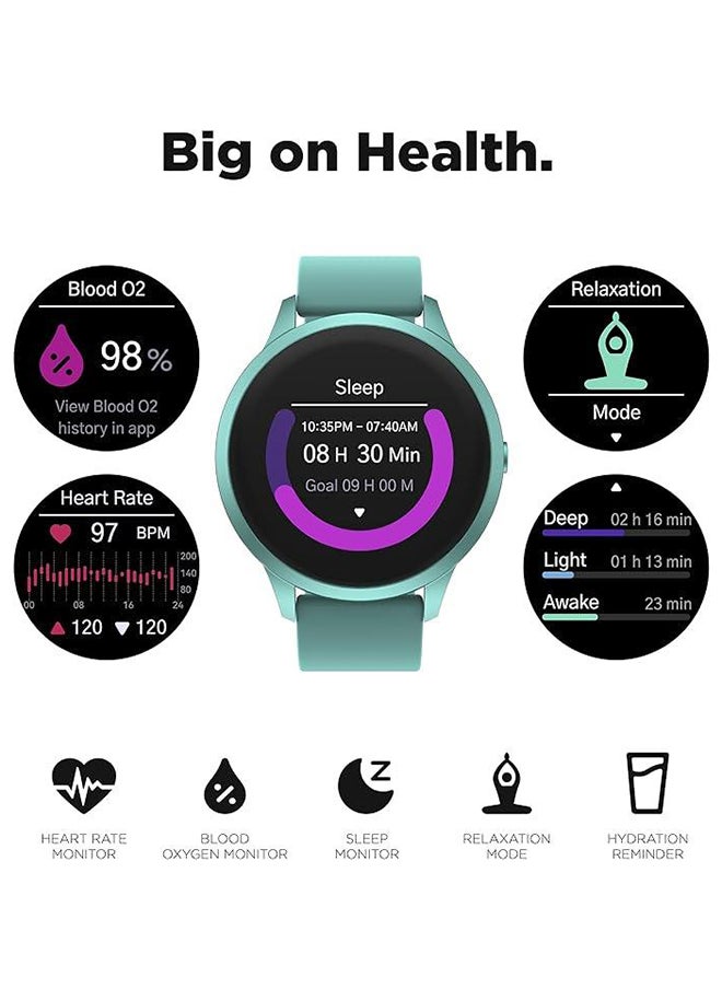 iTouch New Sport 4 Series Smartwatch Ocean Green Case Ocean Green Silicone Strap  - Image 3