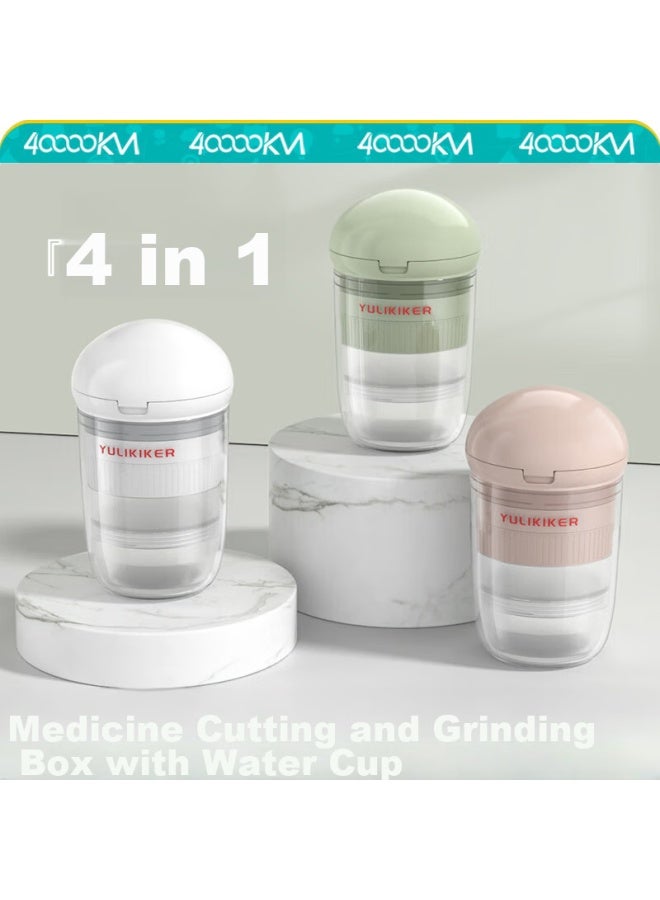 Forty thousand kilometers 40,000 Km Grinder Pill Splitter 4-in Pill Crusher Powder Grinder Home Pill Cutter Pill Box Sw7604 - Image 1