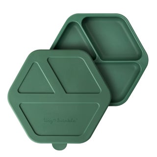 Tiny Twinkle Silicone Suction Baby Plate Suction Grip Divided Dish for First Foods and SelfFeeding Toddlers Baby Led Weaning Supplies for Independent Eating Olive Plate with Lid - pzsku/Z1C395281F54A3F93F947Z/45/1749490642/c593bd3f-71e8-4dbc-8751-06ade2e98227