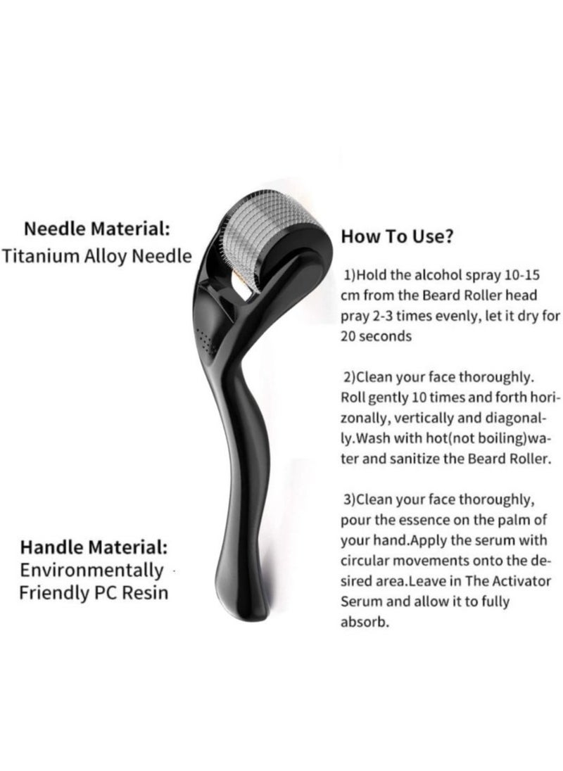 Prime by javaudan Derma Face Roller 1.5mm hair Growth Titanium 540 Needle skin Roller  - Image 3