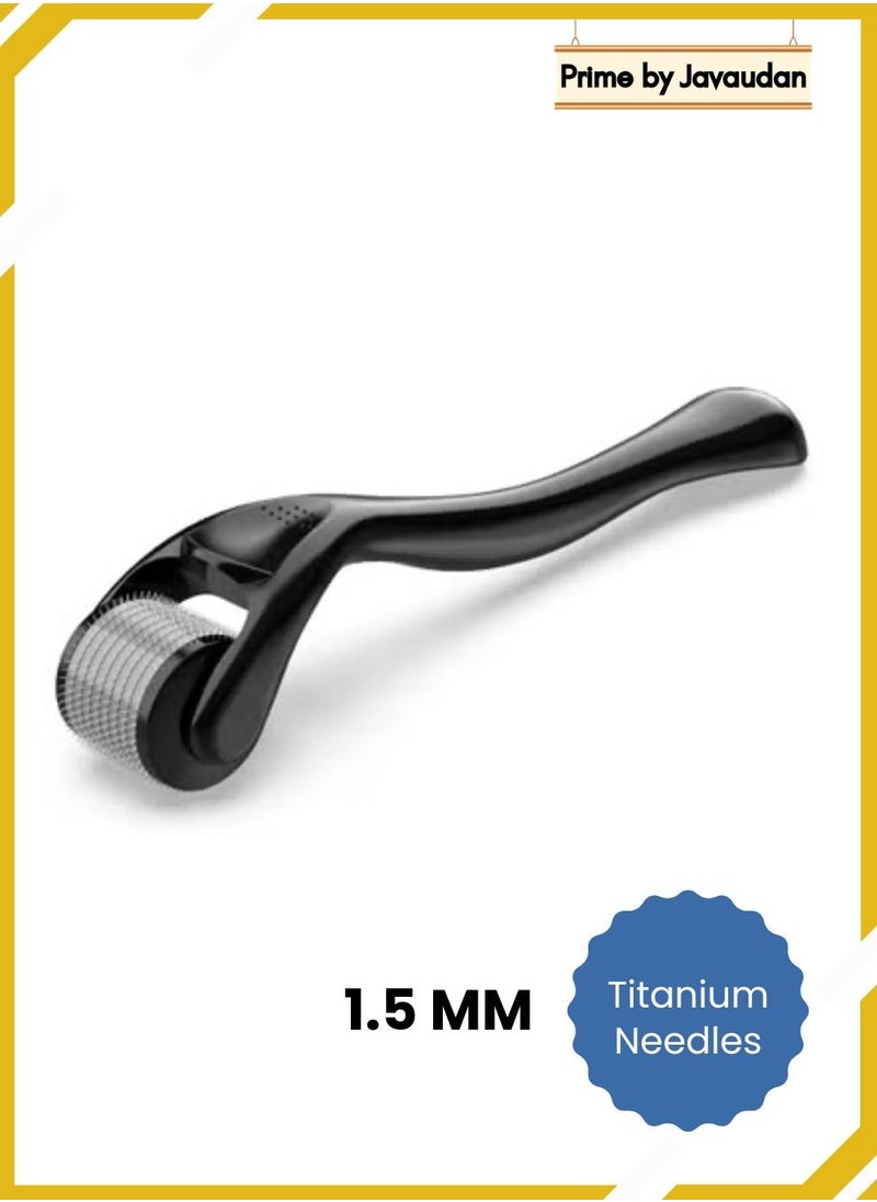 Prime by javaudan Derma Face Roller 1.5mm hair Growth Titanium 540 Needle skin Roller  - Image 1
