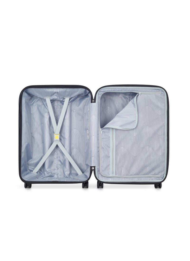 DELSEY Paris - Depart Hard 69cm Hardcase 4 Double Wheel Expandable Check-In Luggage Trolley Case Black - 00314582000 X9 - Image 1