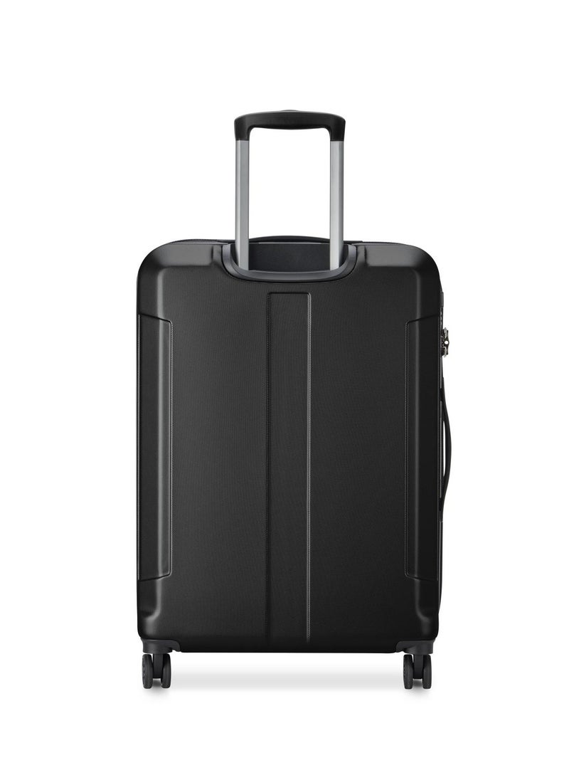 DELSEY Paris - Depart Hard 69cm Hardcase 4 Double Wheel Expandable Check-In Luggage Trolley Case Black - 00314582000 X9 - Image 1