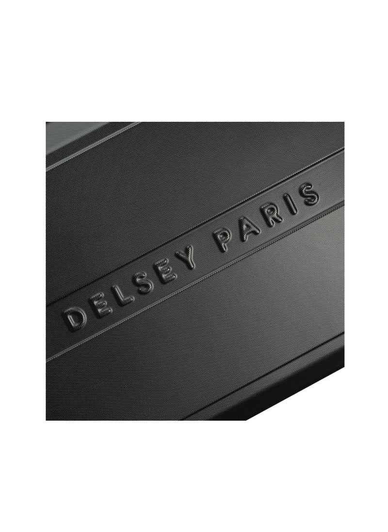 DELSEY Paris - Depart Hard 69cm Hardcase 4 Double Wheel Expandable Check-In Luggage Trolley Case Black - 00314582000 X9 - Image 1