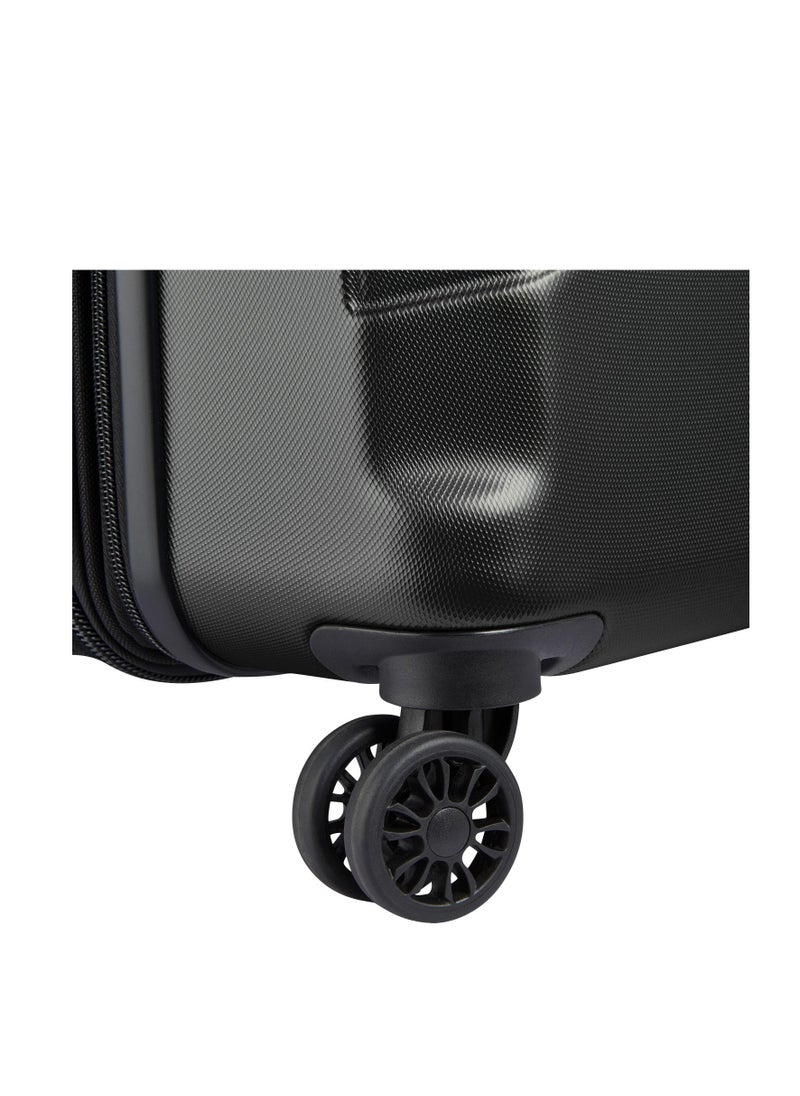 DELSEY Paris - Depart Hard 69cm Hardcase 4 Double Wheel Expandable Check-In Luggage Trolley Case Black - 00314582000 X9 - Image 1