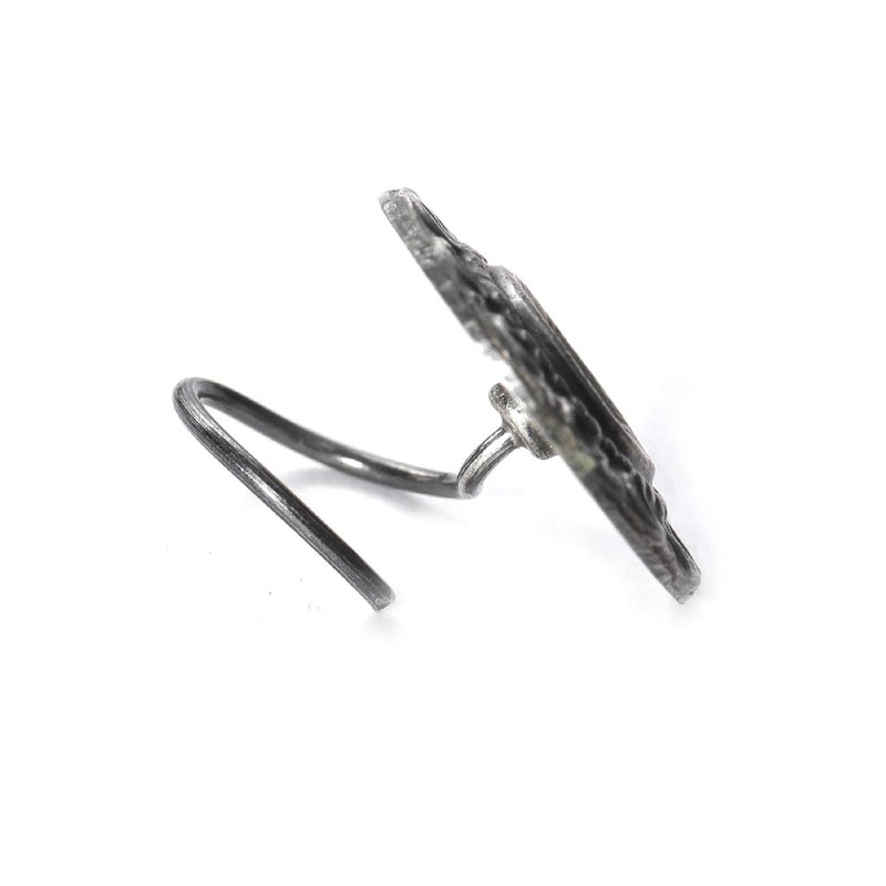 JSAJ Store Stone Nose Pin Wire Nose Pin in Pure 92.5 Sterling Silver - Image 3