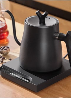 1L Gooseneck Electric Kettle 1000W, Pour Over Coffee Kettle with Constant Temperature, 304 Stainless Steel