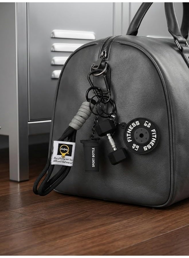 BABONA Fitness Keychains with Gym Equipment Designs - Image 4