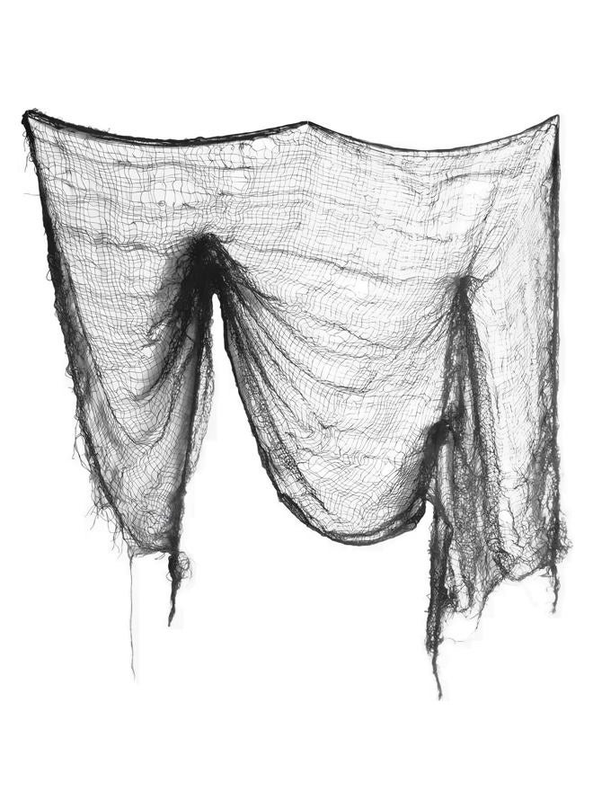 Amscan Halloween Creepy Gray Gauze Cloth - 60" x 30" (1 Count) - Perfect Indoor Hanging Decor for Spooky Atmosphere - Image 1