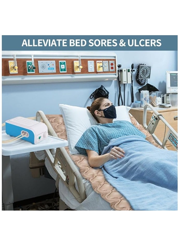 Generic - Pressure Pad Air Mattress for Hospital Bed Mattress Topper & Pump System Colchon Antiescaras para Persona Encamada Bed Sore Pads, Size 36" x 78" x 3" - Image 1