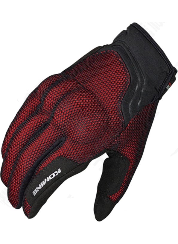 Komine GK-194 3D Knitted Breathable Protected Motorcycle Gloves  - Image 1
