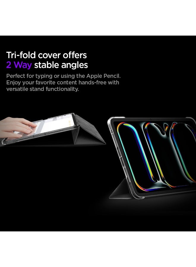Spigen Liquid Air Folio for iPad Pro 11 inch Case M5/M4 (2025-2024) Tri-fold Kickstand Cover - Black - Image 5