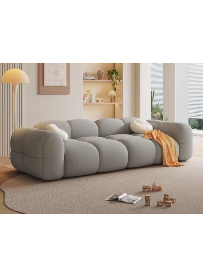 Zayn comforts Plush 3-Seater Velvet Bubble Cloud Sofa - Image 1