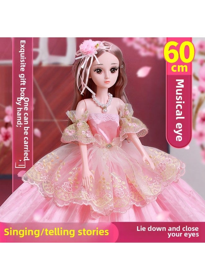60cm Extra Large Smart Doll Suit Girl Princess Play House Children Cute Internet Celebrity Toys Wholesale-Color:Princess Ruiqier-60cm-Height:Blink + Music Version-5 Joints-dressing Gift 1 【OPP Bag】】 - Image 5