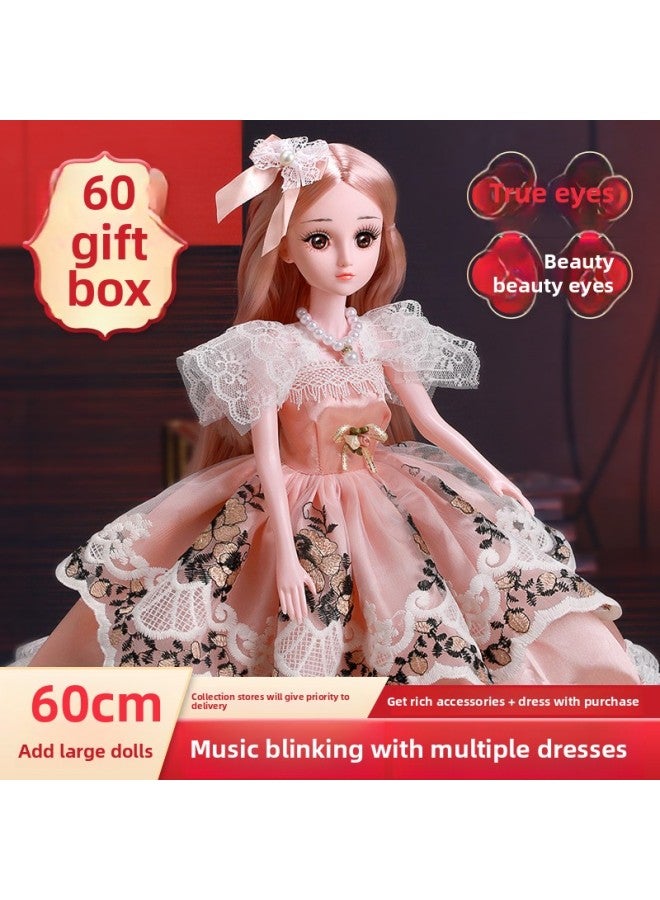 60cm Extra Large Smart Doll Suit Girl Princess Play House Children Cute Internet Celebrity Toys Wholesale-Color:Princess Ruiqier-60cm-Height:Blink + Music Version-5 Joints-dressing Gift 1 【OPP Bag】】 - Image 4
