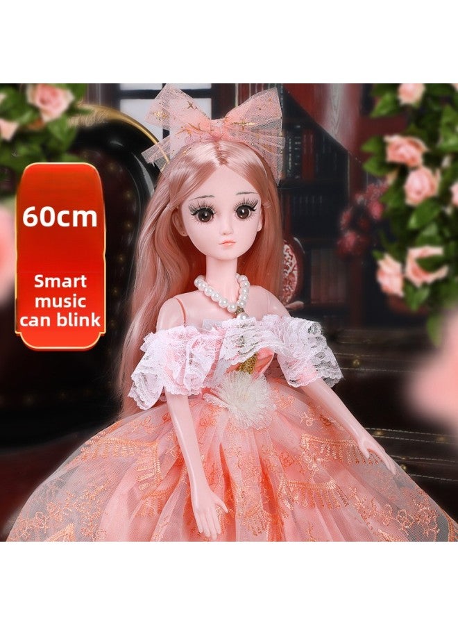 60cm Extra Large Smart Doll Suit Girl Princess Play House Children Cute Internet Celebrity Toys Wholesale-Color:Princess Ruiqier-60cm-Height:Blink + Music Version-5 Joints-dressing Gift 1 【OPP Bag】】 - Image 3