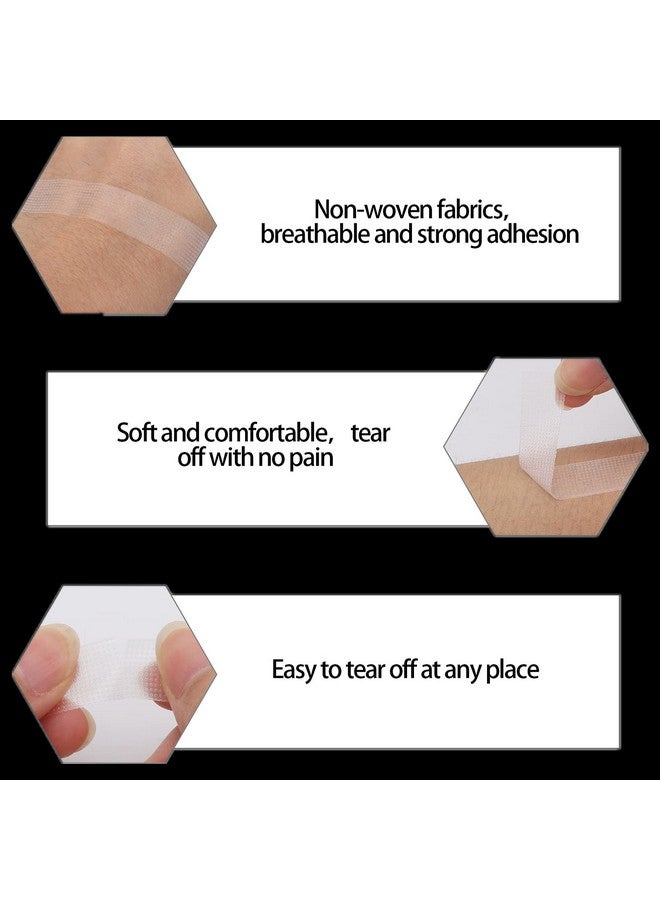 بي تي واي ام اس 10 لفات من شريط طبي من البولي إيثيلين مايكروبور لتمديد الرموش الفردية، وشريط تحت العين لتمديد الرموش، 0.5 بوصة × 10 ياردات - Image 4