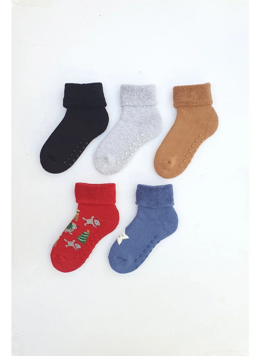 Mem Socks 5-Piece Non-Slip Havu Children's Socks