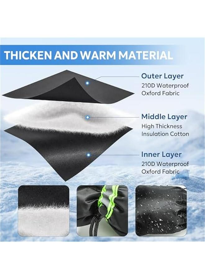 Generic 4 Pack Outdoor Faucet Covers for Winter - Water Socks for Freeze Protection. Waterproof insulation to keep pipes safe.Reusable and Insulated Sot Backflow Cover. - Image 2