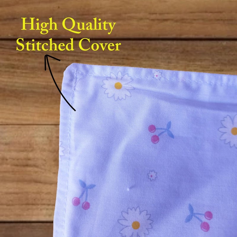 MammaChamp Rai Mustard Seeds Pillow | Neck Support Head | Rai Takiya | Baby-Round Head Shaping Detachable Cotton Cover Gifting 0-12 Months for Infant (Pack of 1, Size 24 cm x 18 cm, 500g) (Blue) - Image 5