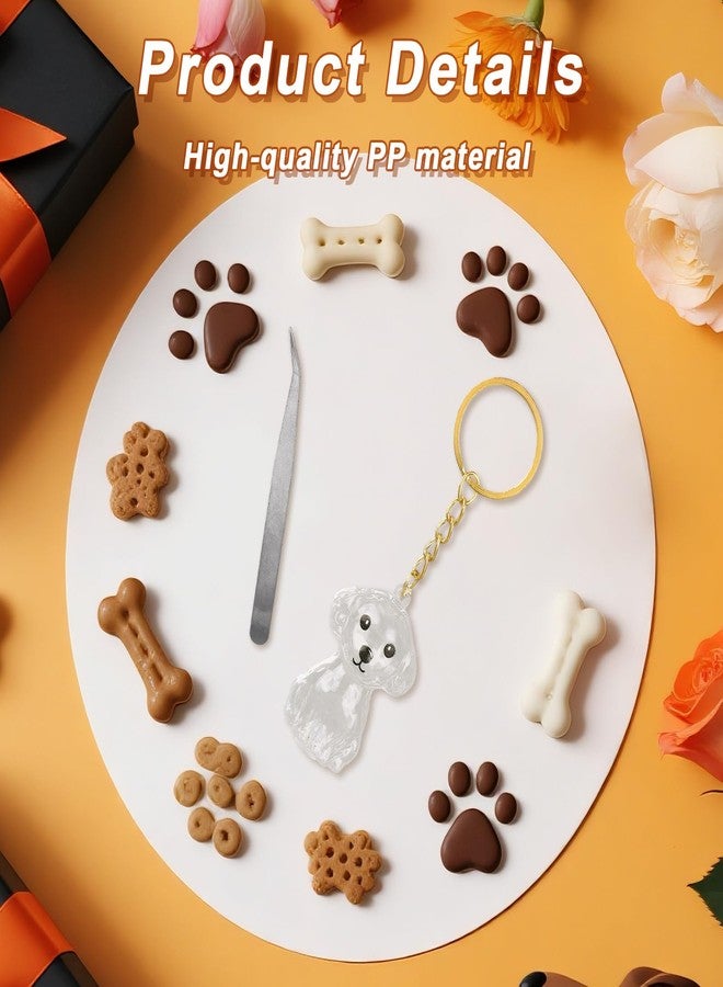 Penitue Dog Hair Collector Keychain with Tweezers, Transparent Pet Fur Storage Bottle Memorial Charm Clear Cute Animal Memorial Keepsake Key Chain for Dog Owners & Pet Lovers - Image 3