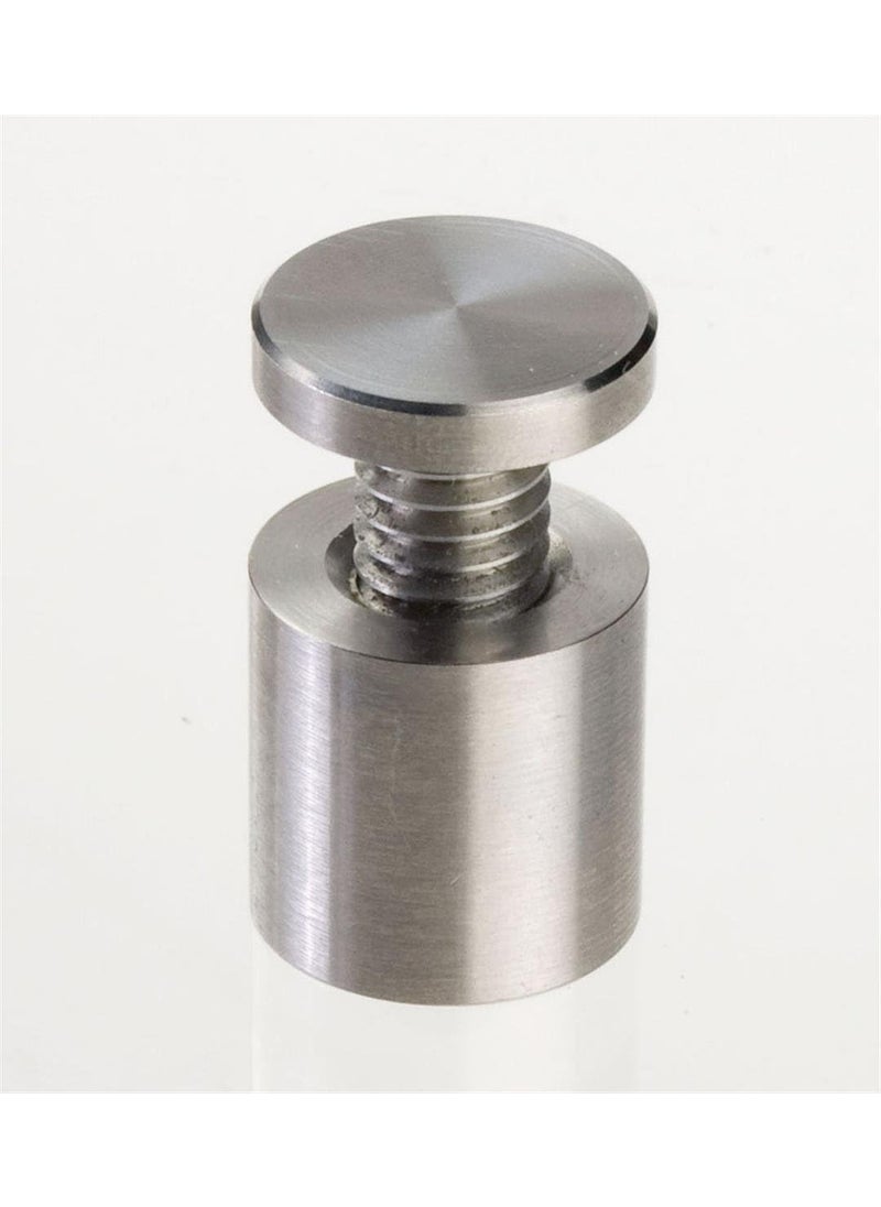 Displays2go Set of 12 Stainless Steel Standoff Screws 58 x 58 Inch to Mount 3 Sign Displays 4 Standoffs Per Sign  - Image 1