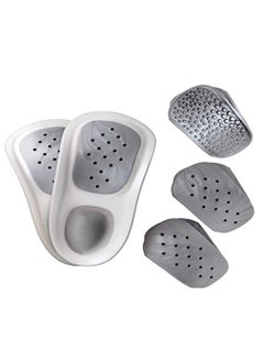 Foot Orthotics Plantar Fasciitis Arch Support Insoles Relieve Foot Back Hip Leg and Knee Pain Improve Balance Alignment (Men 10-10.5 / Women 11-11.5)