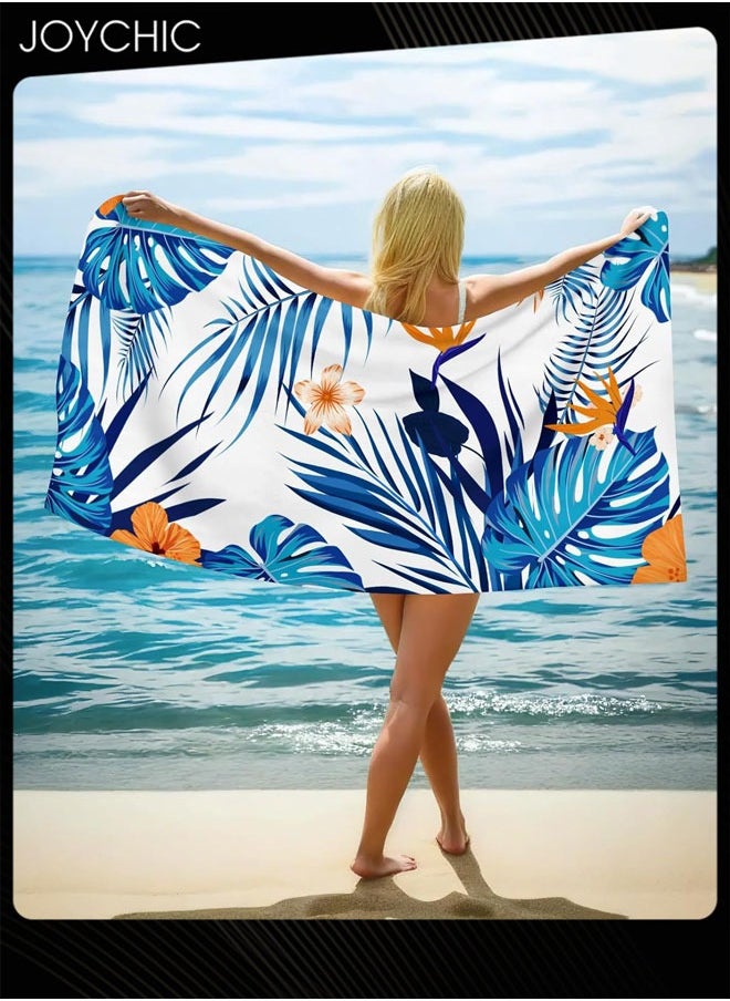 Joychic Microfiber Lightweight Beach Towel 150*70cm Quick Dry Towel for Swimmers Sand Proof Beach Absorbent Towel for Travel Swim Yoga  - Image 1