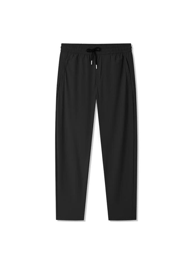 Markless Summer Quick-dry Casual Pants, Breathable, Uv-resistant, Easy-care Trousers 5812 Black M - Image 3