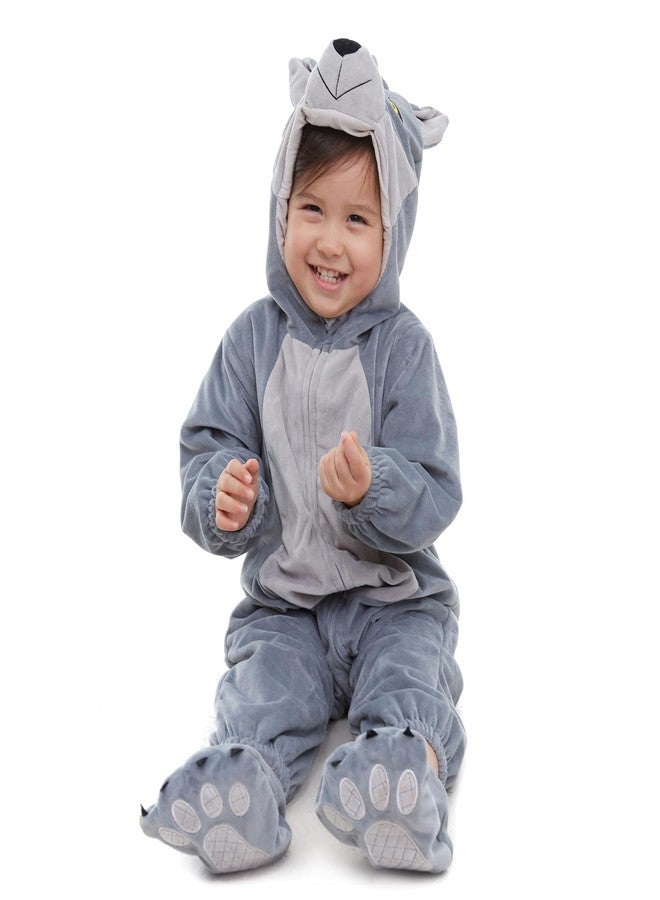 HSCTEK Baby Wolf Costume, Newborn Wolf Costume Baby Boys Girls, Baby Halloween Costume for Toddler Infant 3-6Months - Image 2