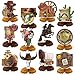 Weekgrat 12 Pcs Cowboy Western Party Decorations Wild West Honeycomb Centerpieces for Tables Cowboy Rodeo Centerpieces 3D Western Theme Birthday Party Supplies - Image 2