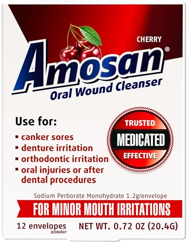 Amosan أموسان منظف جروح الفم بنكهة الكرز - Image 2
