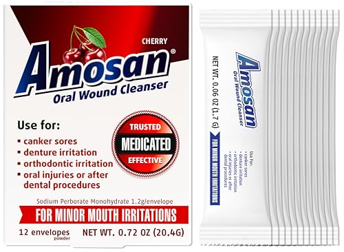 Amosan أموسان منظف جروح الفم بنكهة الكرز - Image 5