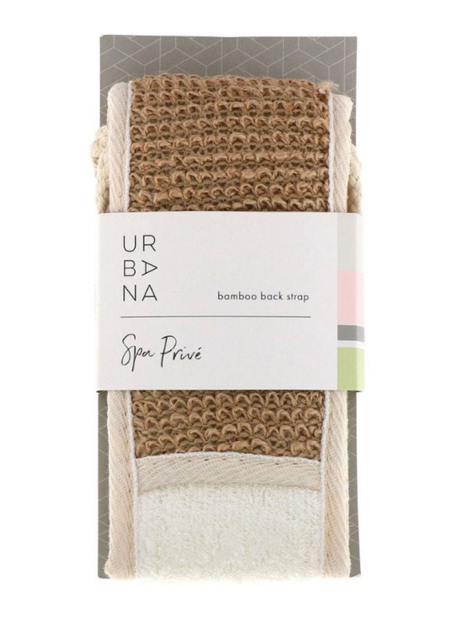 NIBEMINENT Urbana Spa Prive Bamboo Back Strap Brown/White - Image 2