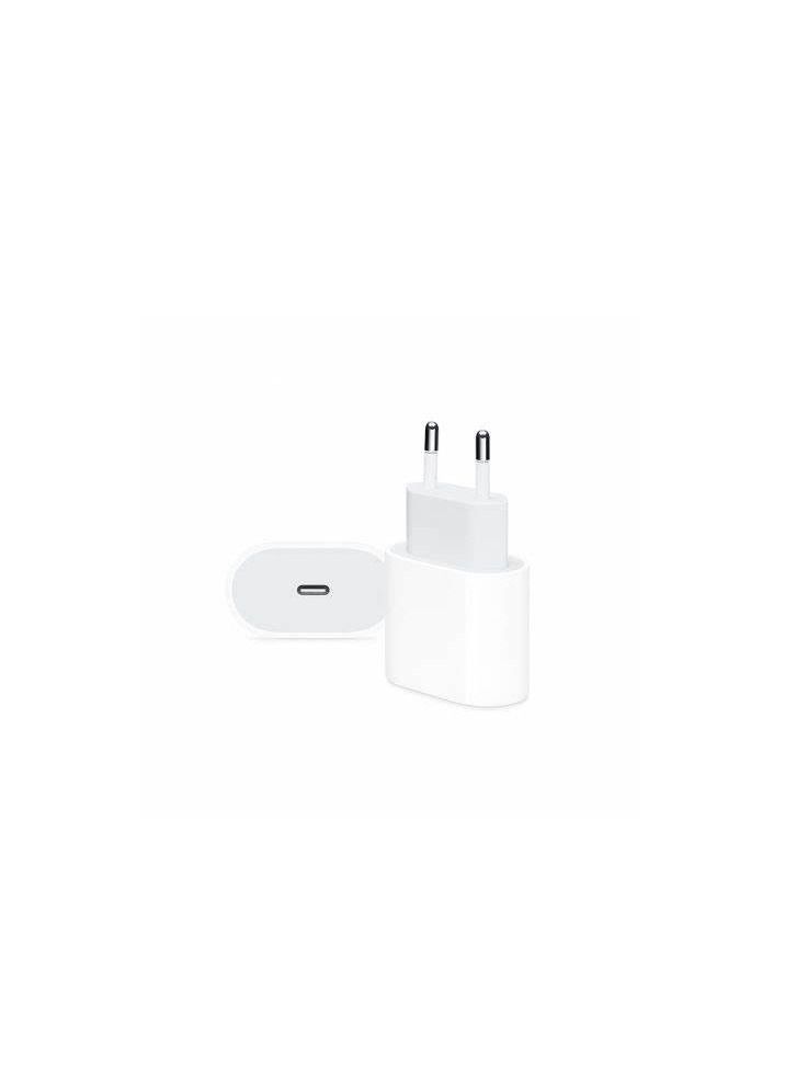 20W USB C Dual Plug Power Adapter White