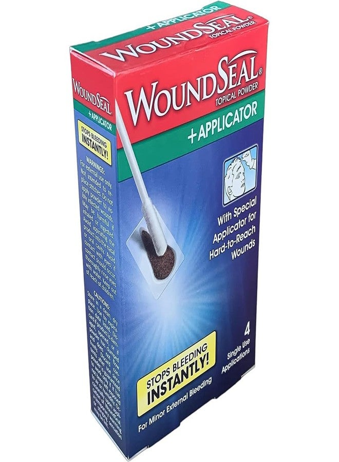 WoundSeal بودرة ووندسيل مع أداة تطبيق - 4 استخدامات فردية، عبوة من قطعتين - Image 1