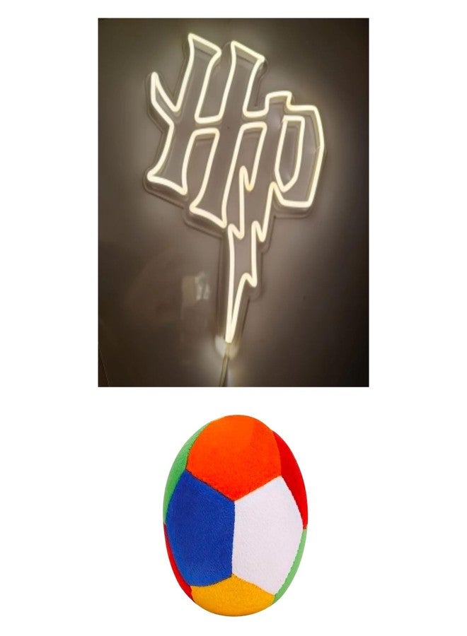 EITHEO Stuffed Animal Plushie Stuffed Toy for Kids (Neon HAP +Ball)