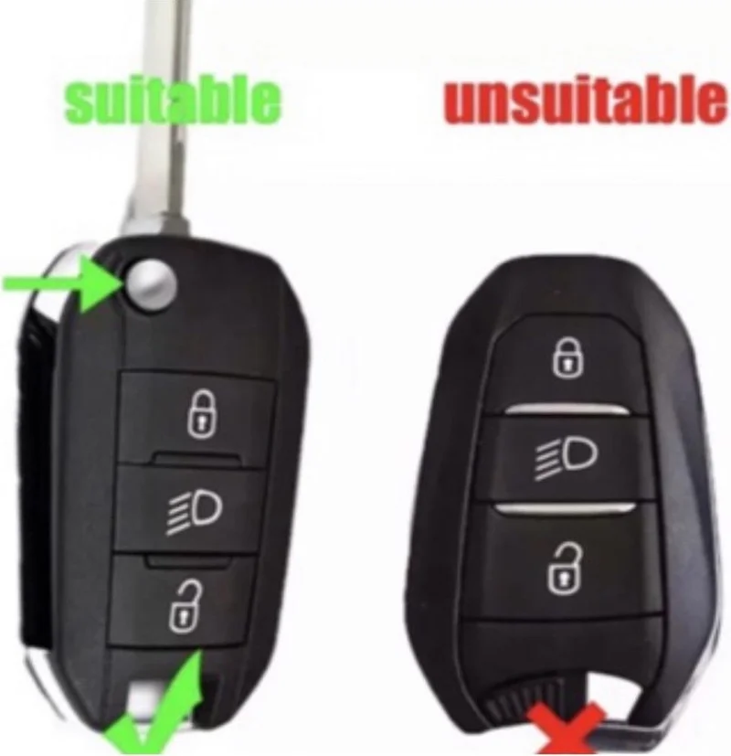 اي سي شوب Nildaoto Peugeot 208 308 408 508 2008 3008 4008 5008 Rifter Silicone Key Case