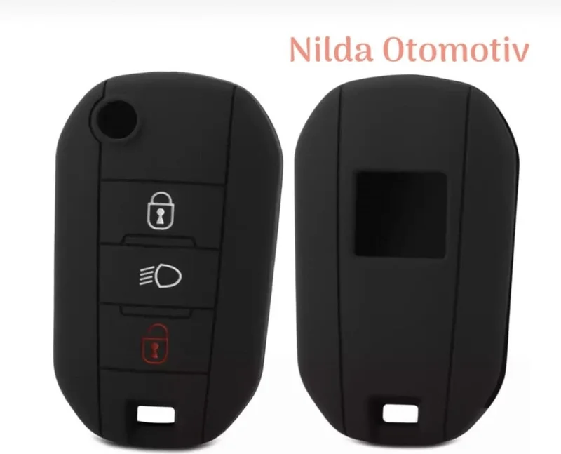 اي سي شوب Nildaoto Peugeot 208 308 408 508 2008 3008 4008 5008 Rifter Silicone Key Case