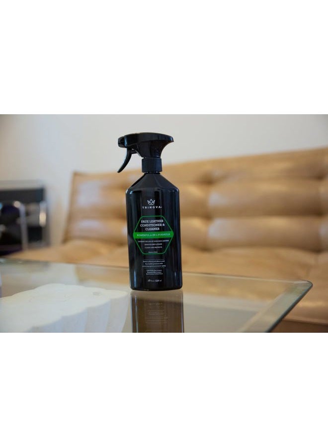 TriNova Vinyl and Faux Leather Cleaner & Conditioner - Keep Seats, Jackets, Vinyl, Handbags, Sofas, Couches, Shoes, Boots & More Looking New - Image 4