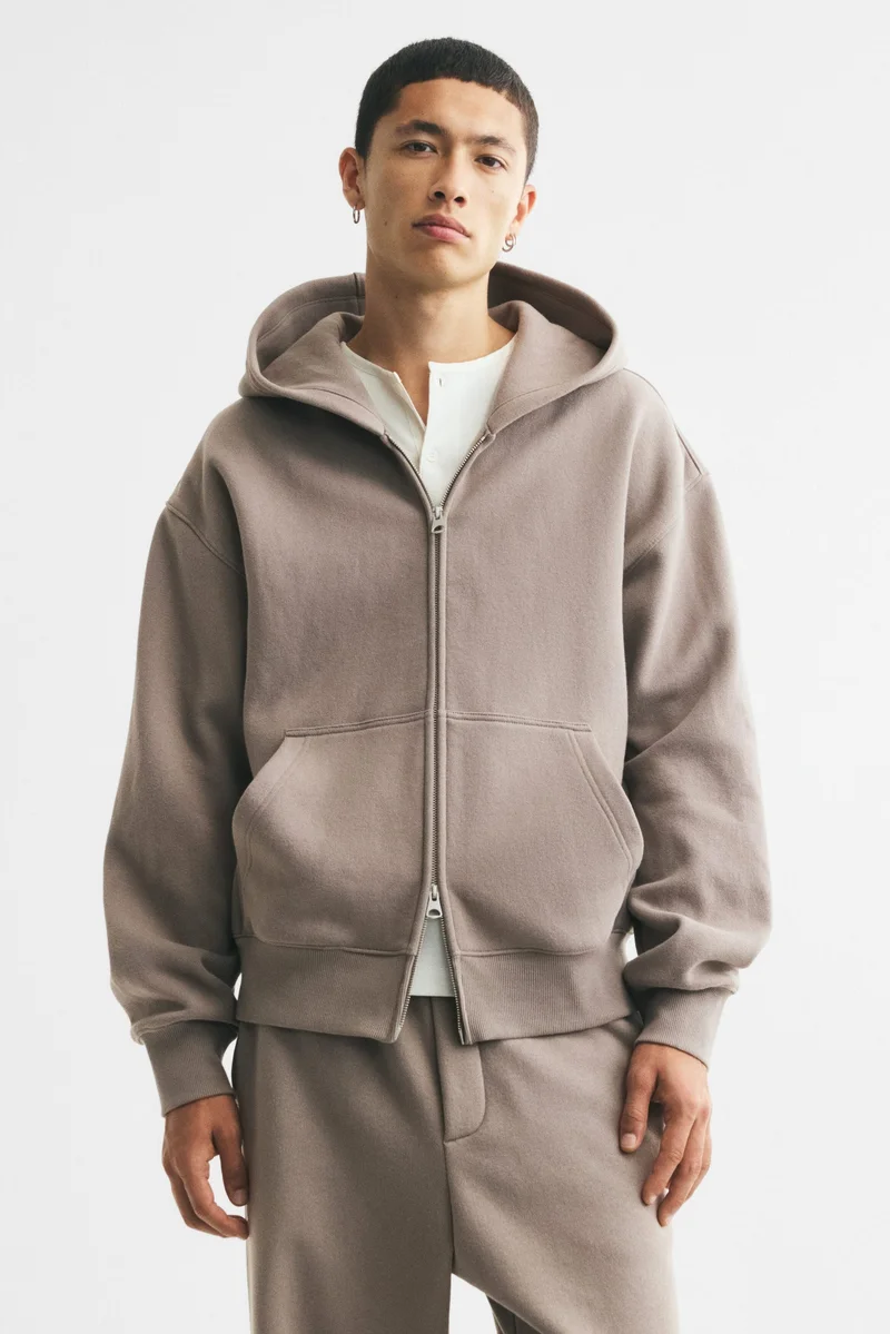 Relaxed Fit Zip-through hoodie