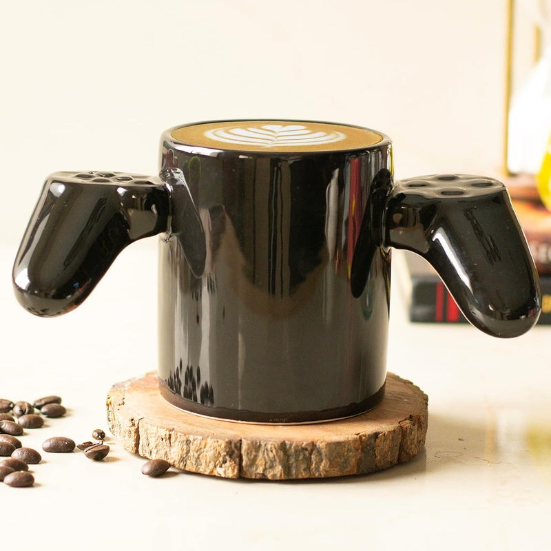 ARCHIES Quirky Printed Porcelain Ceramic Coffee Tea Mug Drinking Cup for Hot and Cold Beverages at Home Office Dishwasher and Microwave Safe 4 D X Box Play Station Gaming Controller C59 - Image 3