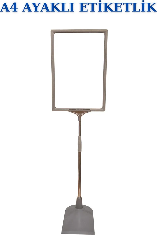 İstanbul Manken Istanbul Mannequin 1 Piece Gray A4 Footed Tag Holder Basket Tag Framed Tag Holder Donkey Hanger Tag
