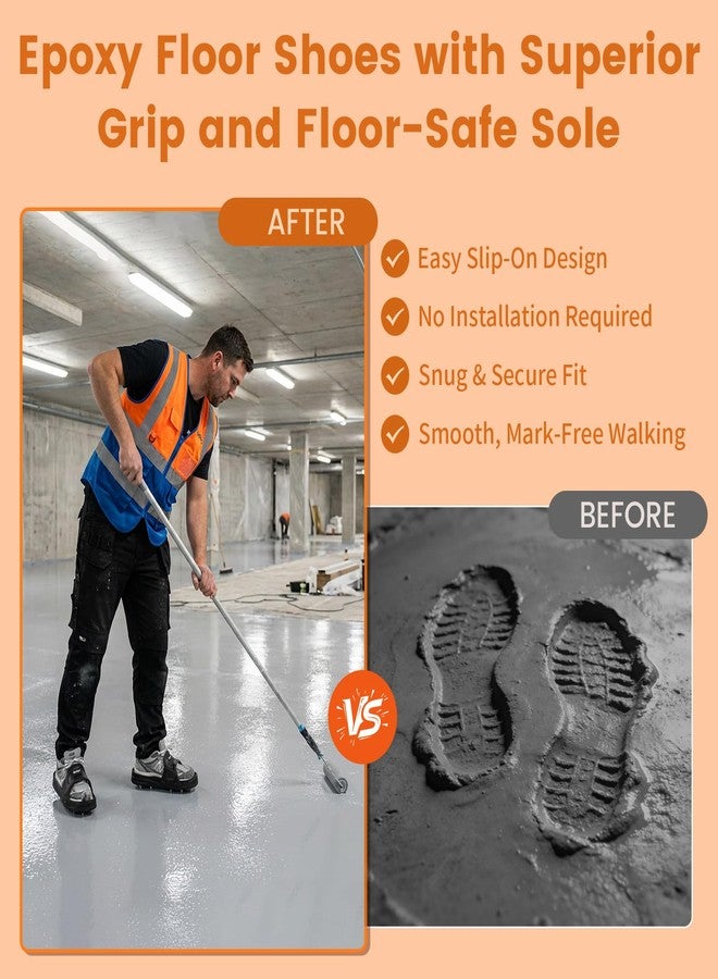 Nichiyo Sharp Spiked Style Shoes for Resinous Coatings Spiked Shoes Safe Walking on Floor Leveling Compounds,Epoxy Topcoats Concrete Resin and Epoxy Floor Coating -Large(DX-5C) - Image 3