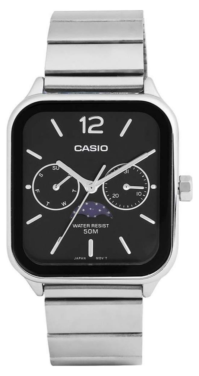 كاسيو ساعة كاسيو الكلاسيكية بمينا أسود للجنسين MTP-M305D-1A - Image 1