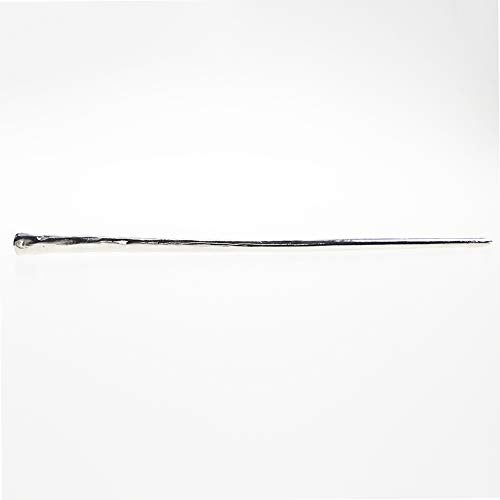 YILE Set of 2 Hair Sticks Chinese Hairpin Metal Hair Accessories Classic Hair Accessories for Women Lady Girls (Silver) - Image 4