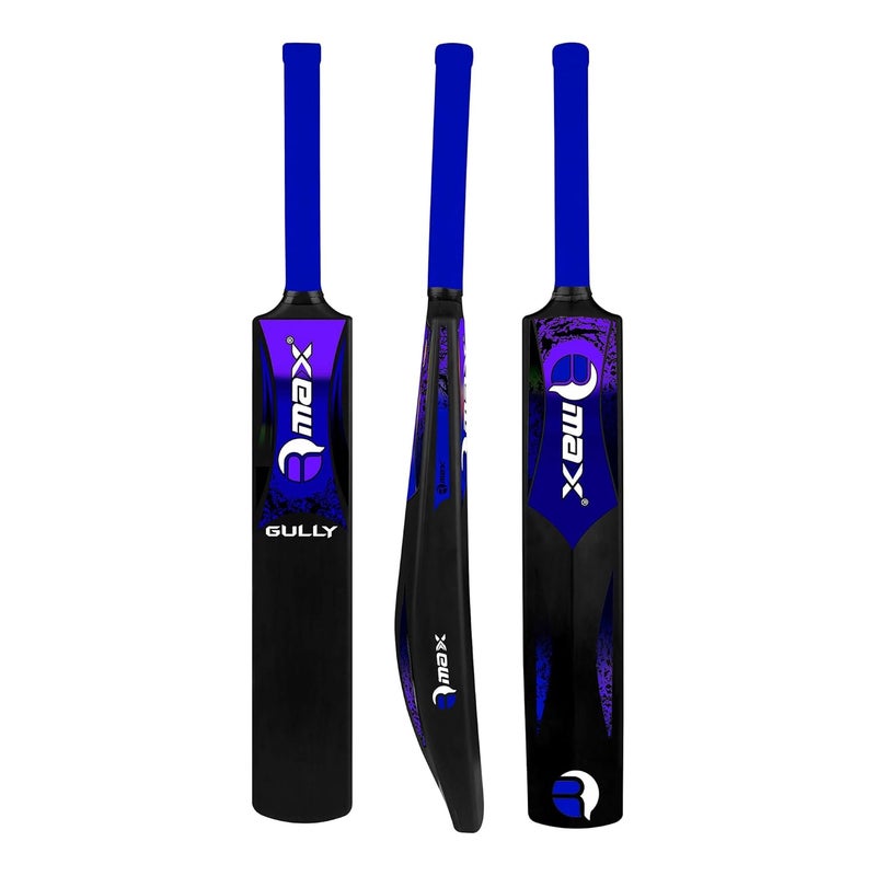 RMAX Gully Plasstic Bat, Plastic Cricket Bat Hard Plastic, Plastic Bat for Tennis and Wind Ball, Cricket Bat (Blue New Sticker) - Image 1