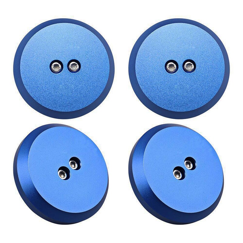 Samman Blue Aluminum Jack Pad Adapter Billet Anodized Leave in Lift Pads Compatible with Porsche Frame Rail Chevrolet Corvette C6 C7 4 Pack Blue